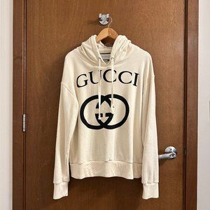 Gucci Hoodie - Hooded Sweatshirt with Interlocking G | Size: M